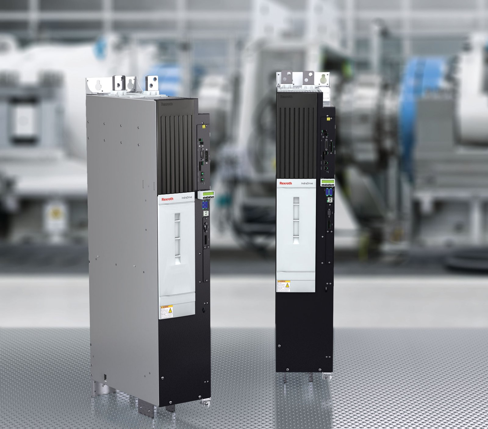 Bosch Rexroth IndraDrive ML electric drives in an industrial setting