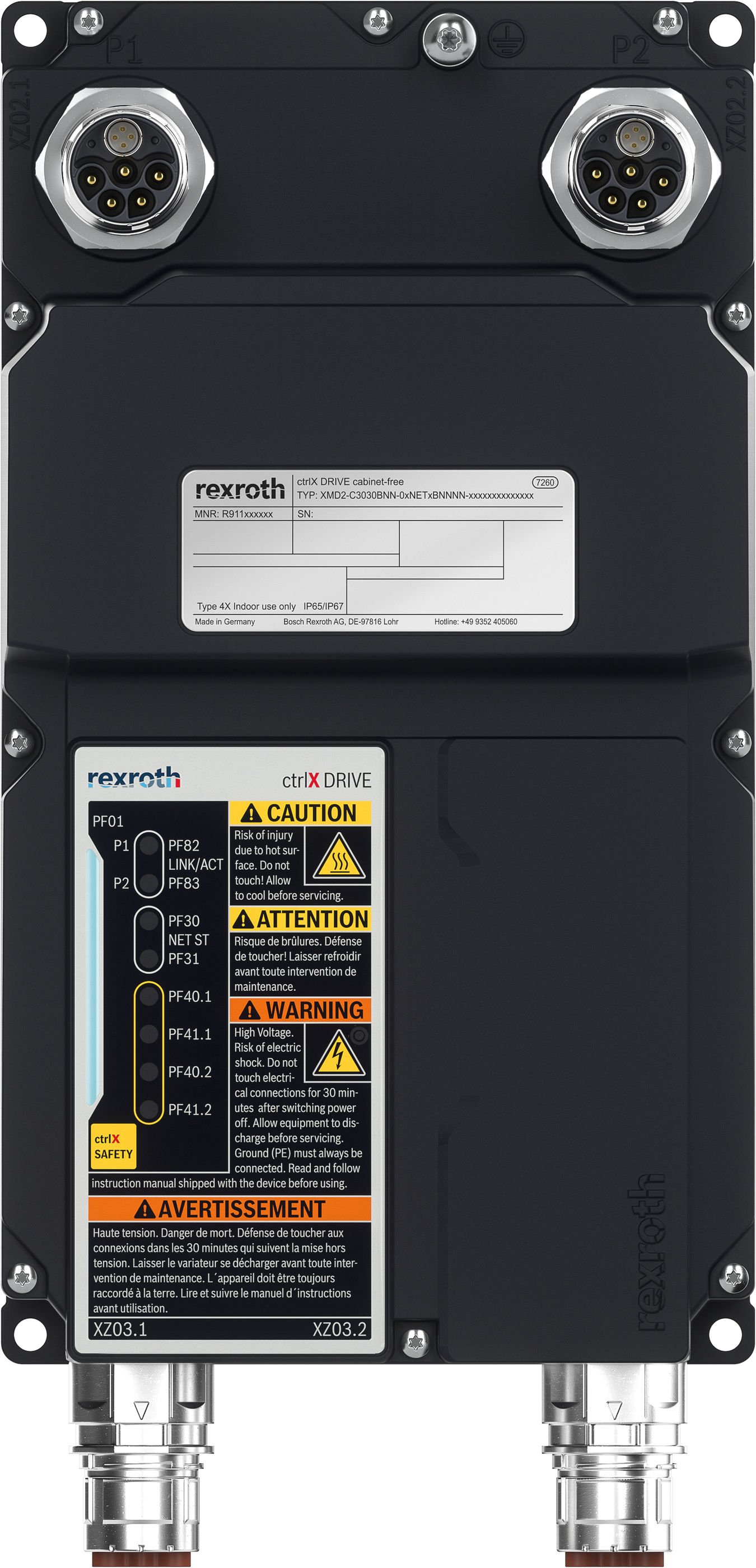 Bosch Rexroth ctrlX DRIVE cabinet-free double-axis inverter